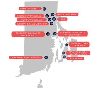 RI School Locations Map
